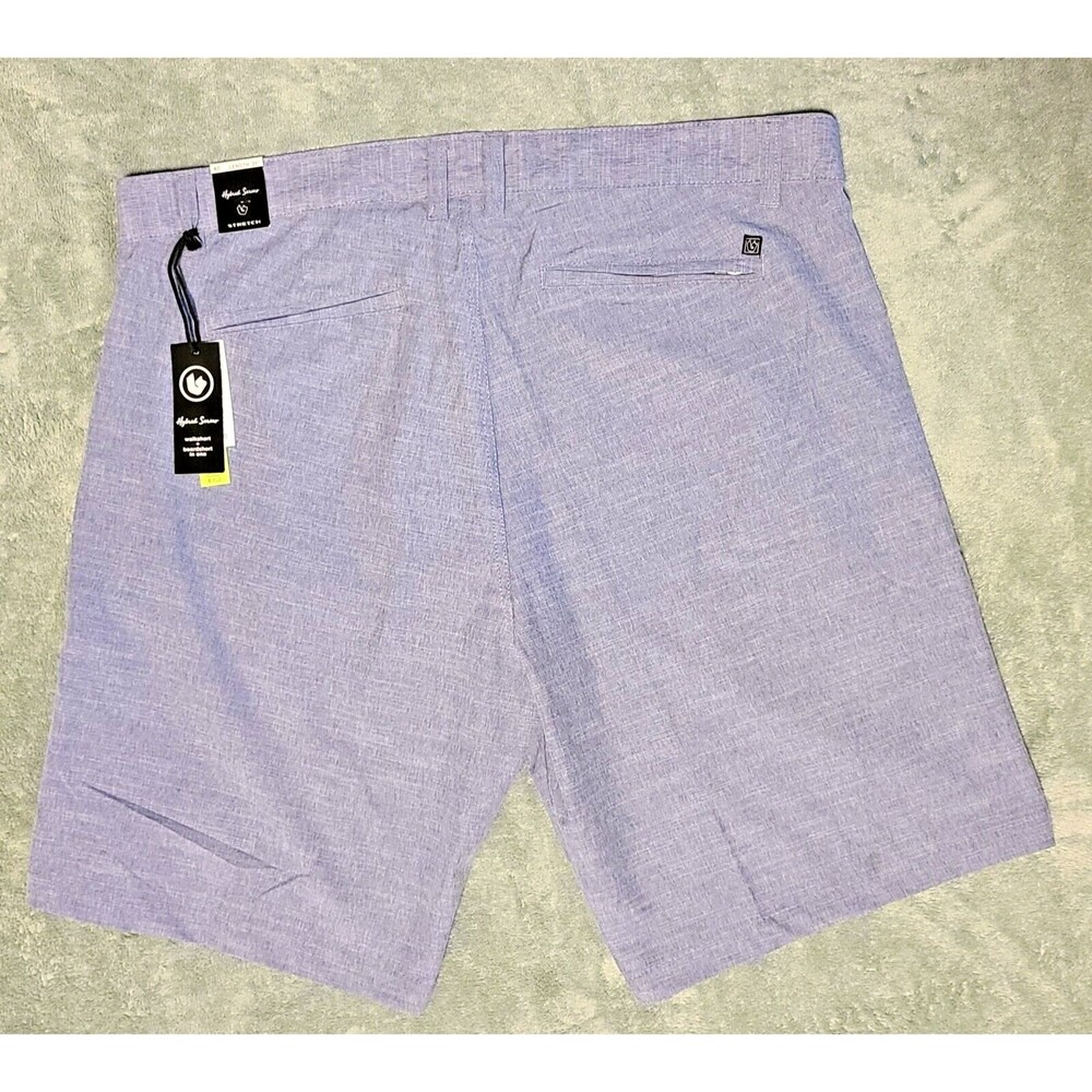 Burnside Hybrid Shorts Size 40 Length 20" Light Blue Boardshort Stretch BH9823